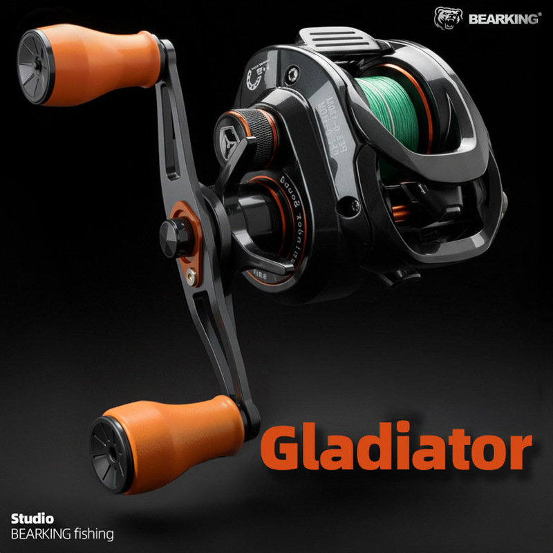 Ice Fishing Line - BEARKINGGladiator Lure Fishing Reel with Brass