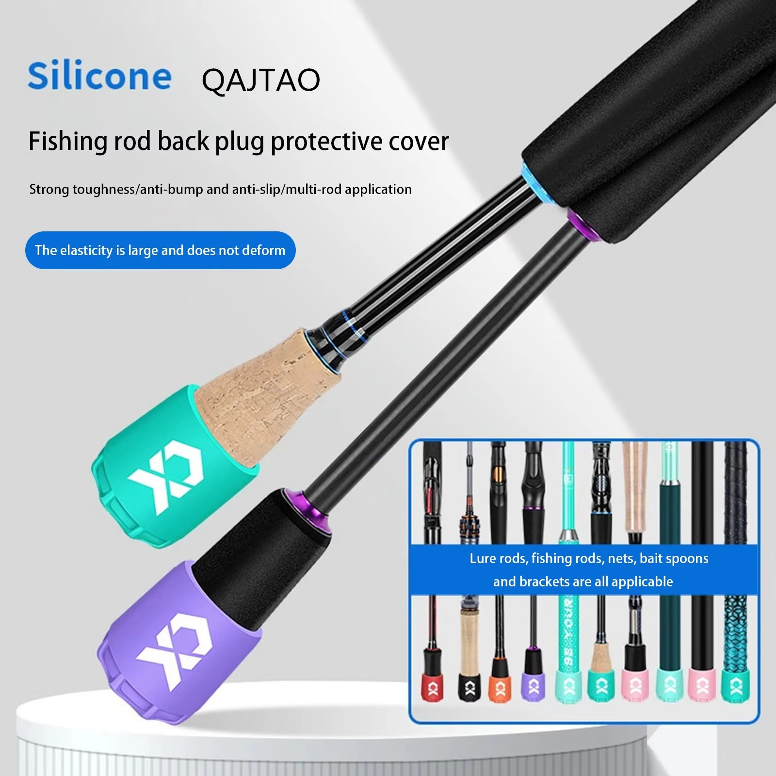 Silicone Fishing Rod End Cap P - Fishing Line Box のレビューと価格