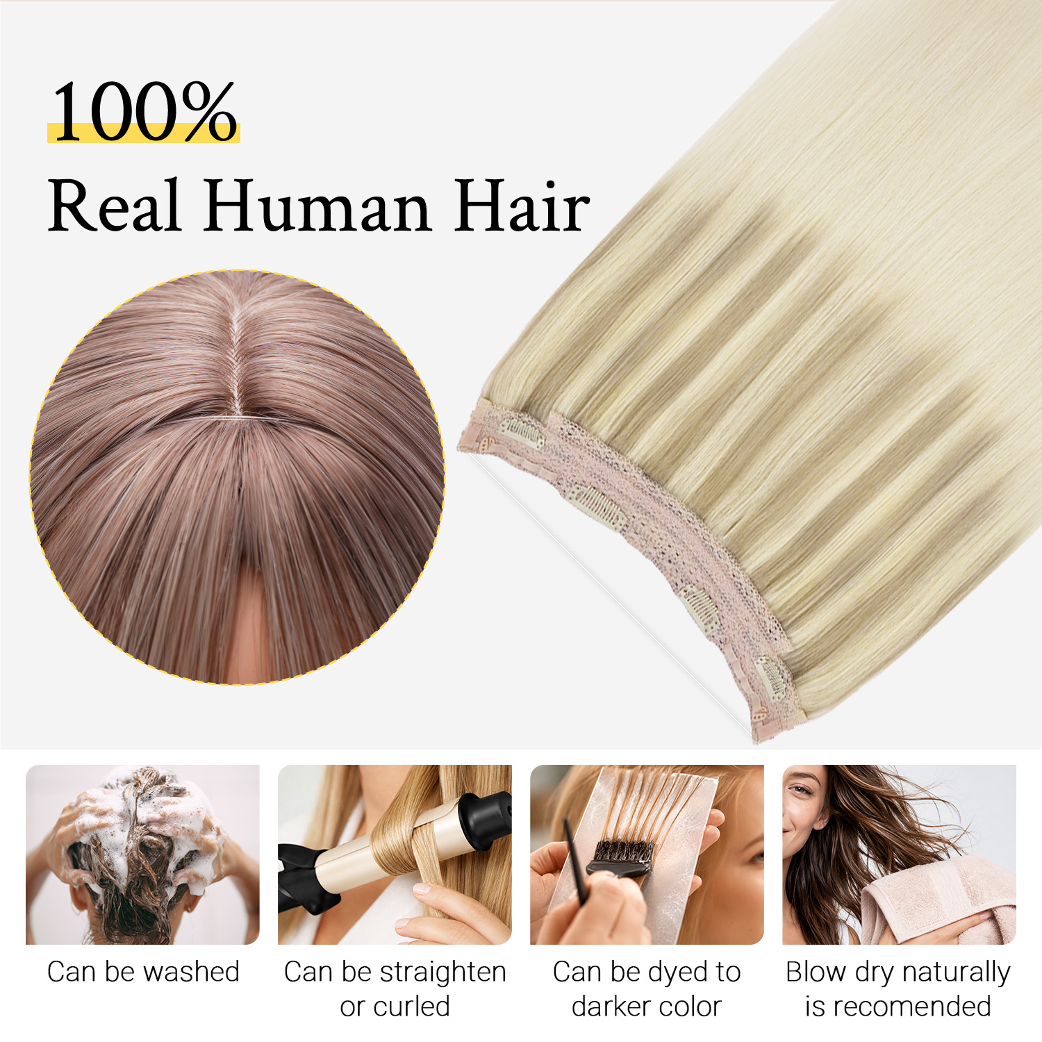 Sunmofavo Wire Halo Hair Exten - Tippet Line のレビューと価格