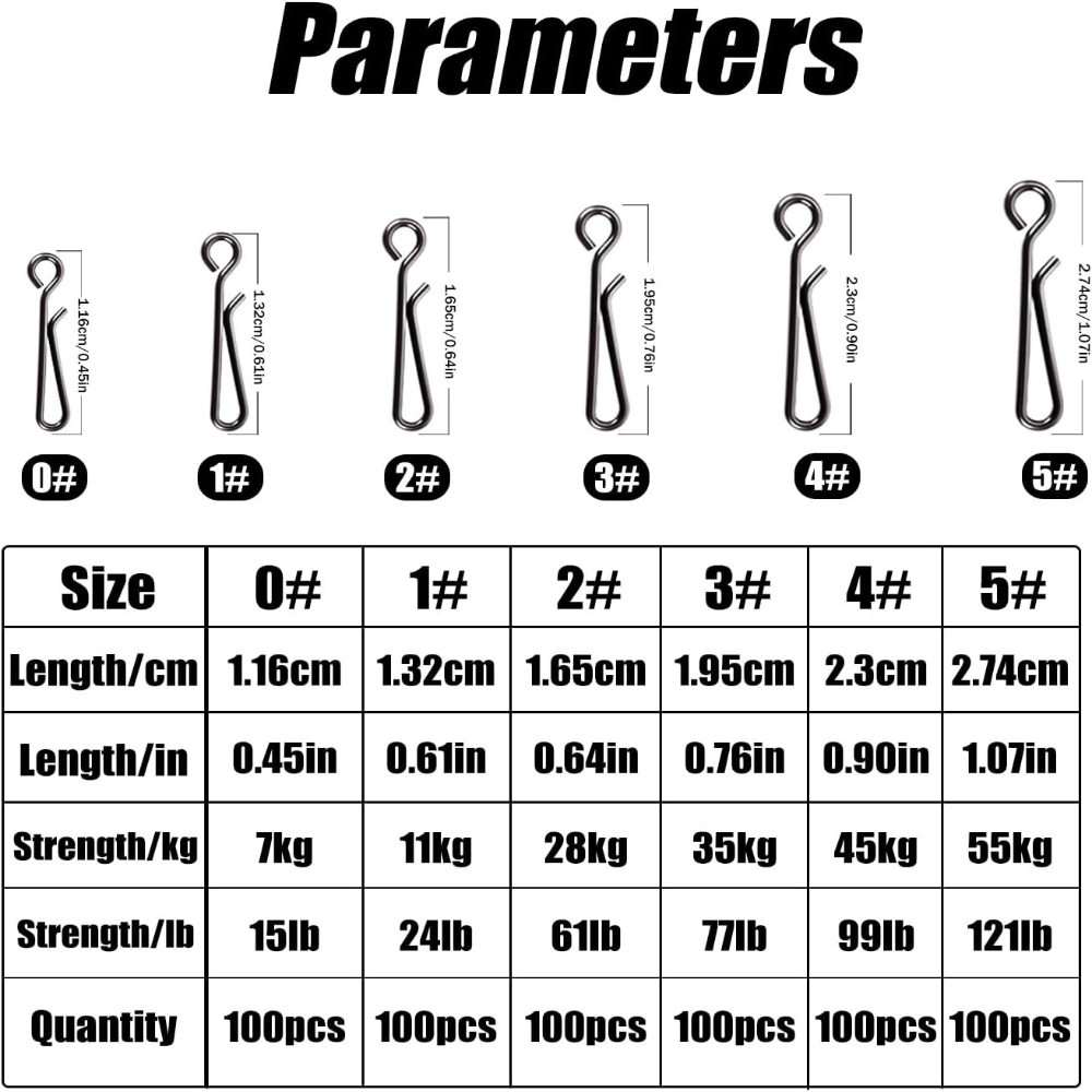 100Pcs Stainless Steel Fishing - Saltwater Line のレビューと価格