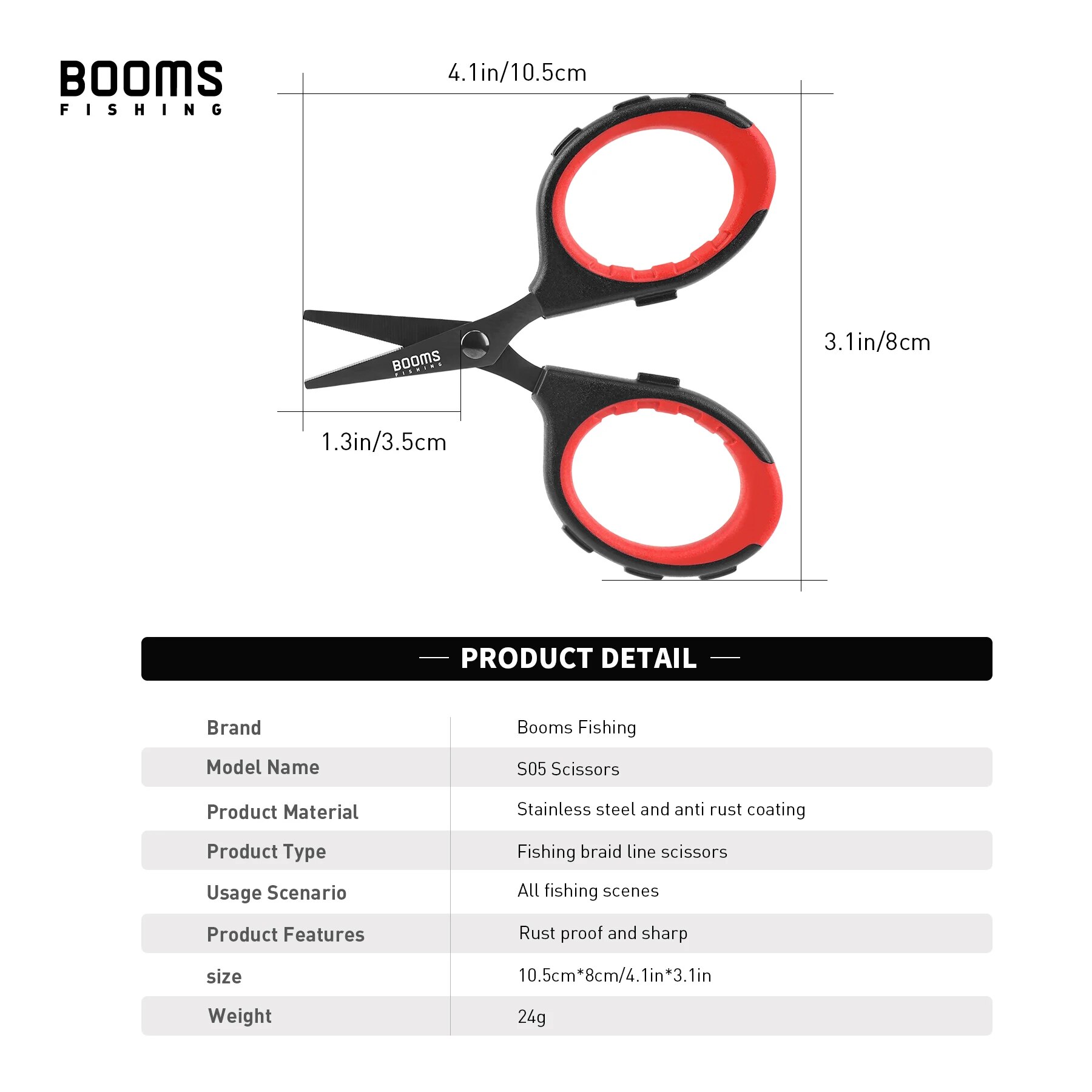 Booms Fishing S05 Braid Wire S - Fishing Line Cutter のレビューと価格