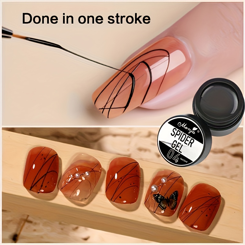 Nail Art Drawing Gel, Elastic  - Copolymer Line のレビューと価格