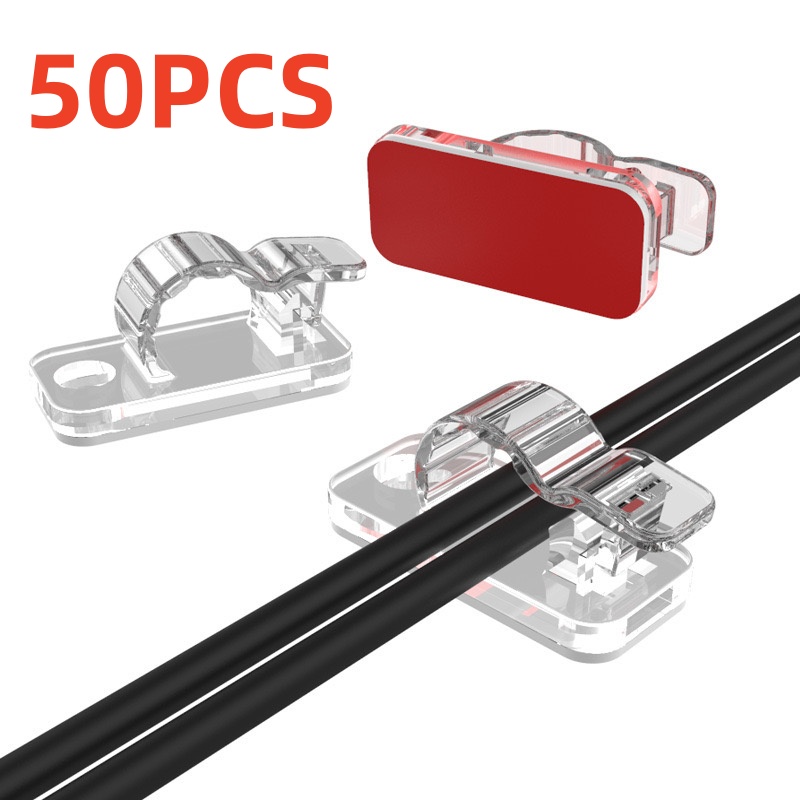 10/50PCS Cable Organizer Clips - Tippet Line のレビューと価格