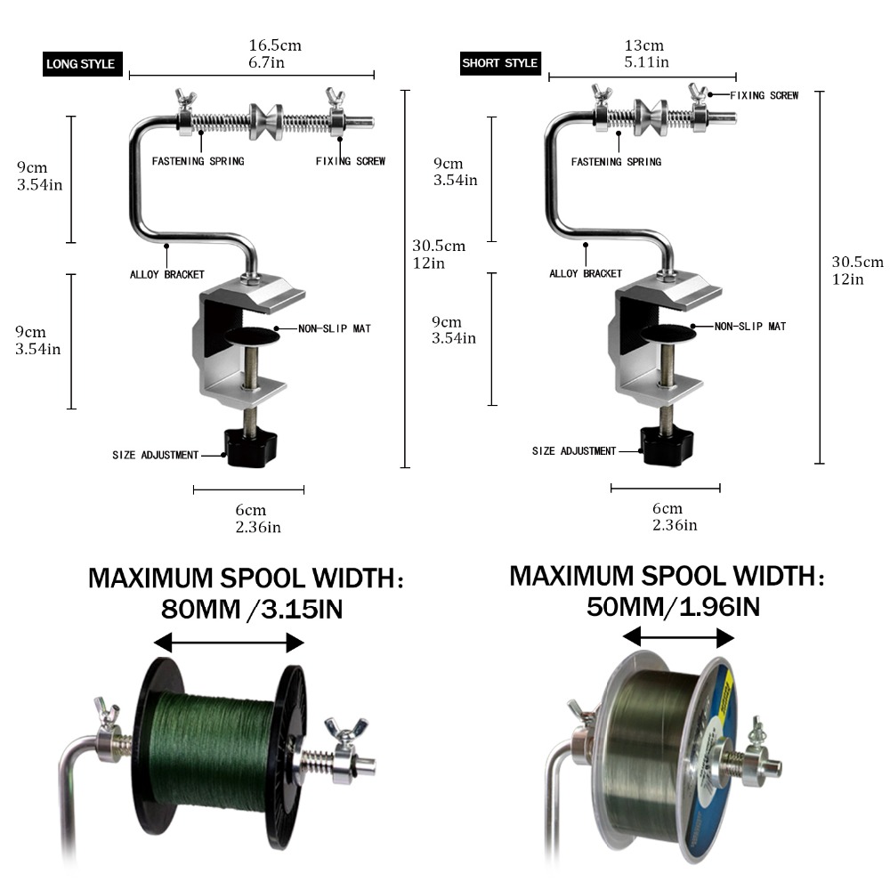 1pcs Portable Aluminum Fishing - Fishing Line Spooler のレビューと価格