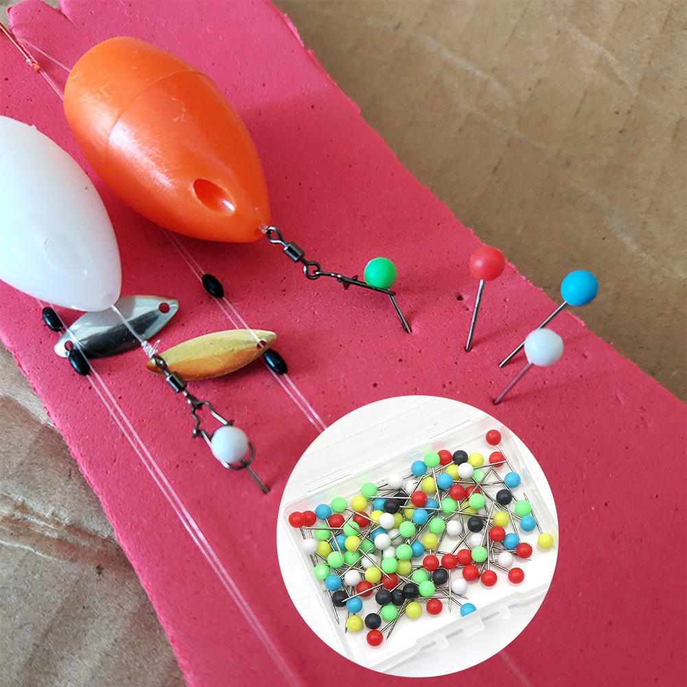 100pcs/Box Rig Safe Spare Pins - Fishing Line Box のレビューと価格