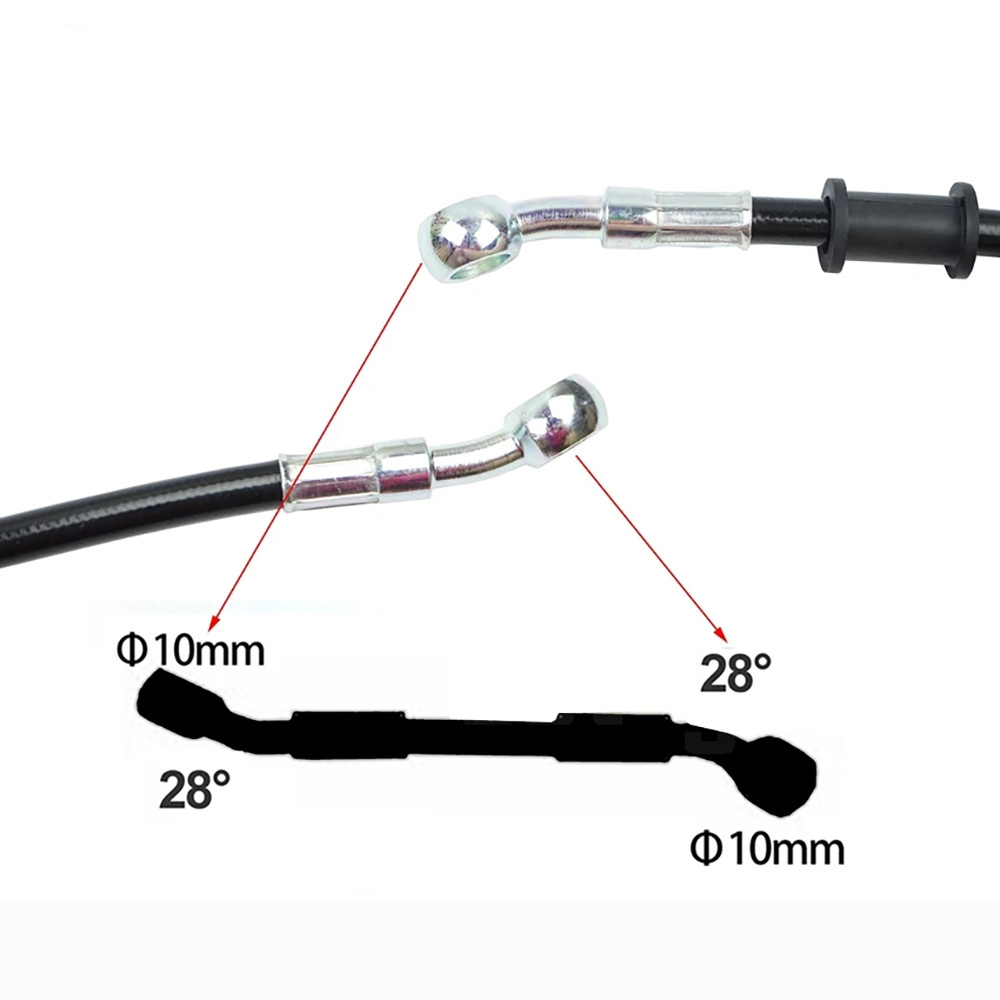 400-2200mm Motorcycle Hydrauli - Braided Line のレビューと価格