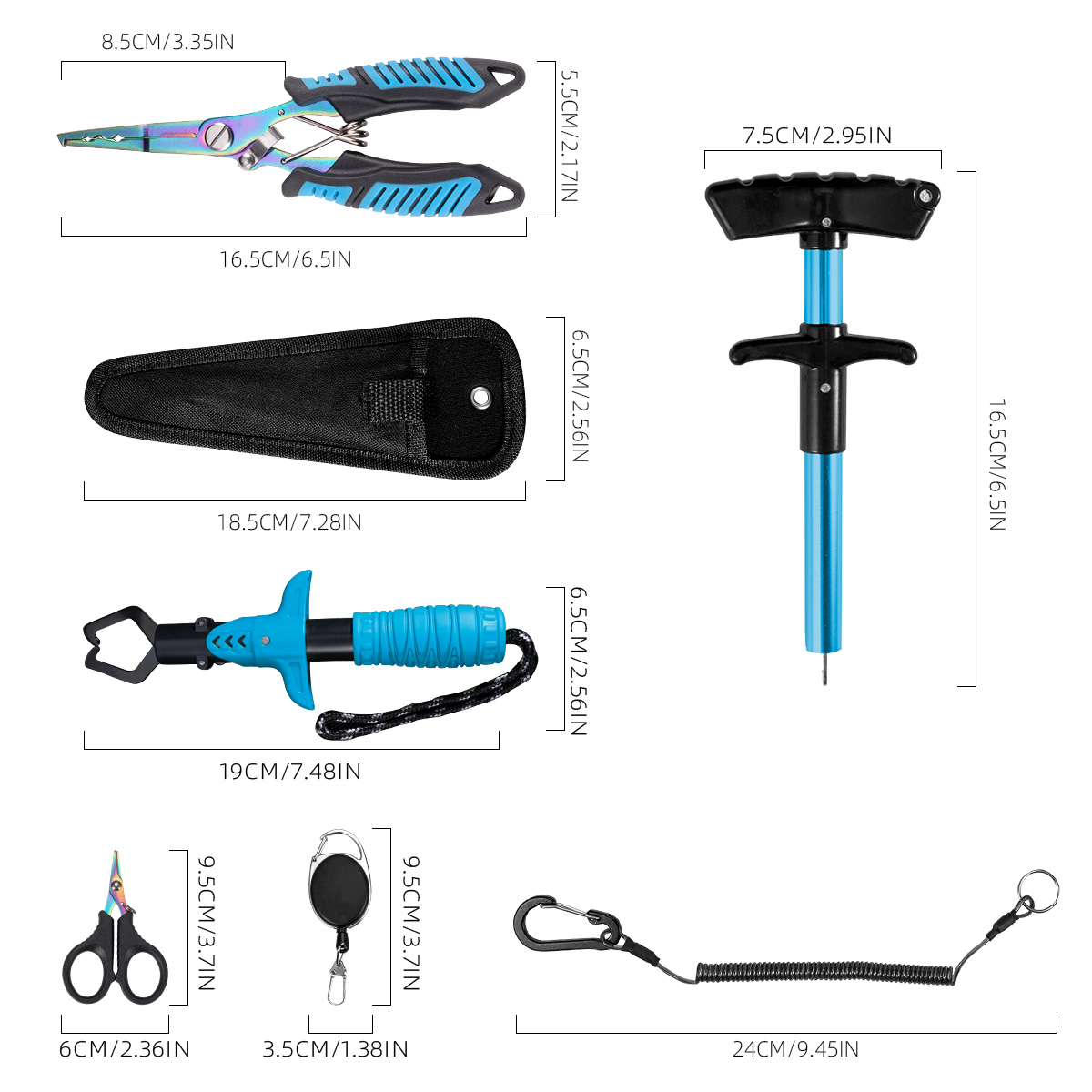 7-Piece Fishing Tool Set, Prof - Saltwater Line のレビューと価格