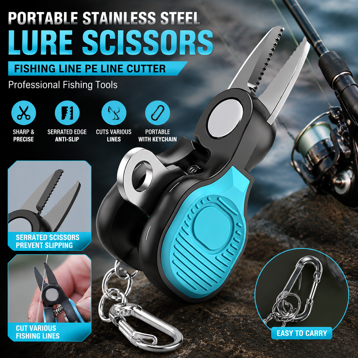 Portable Stainless Steel Lure  - Fishing Line Cutter のレビューと価格