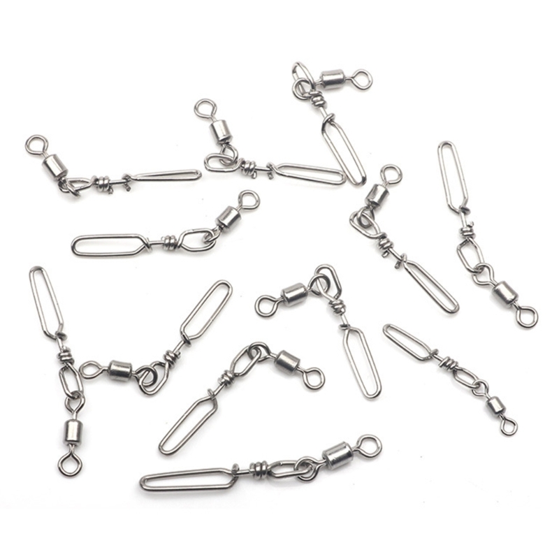 10Pcs Stainless Steel Quick Sn - Saltwater Line のレビューと価格
