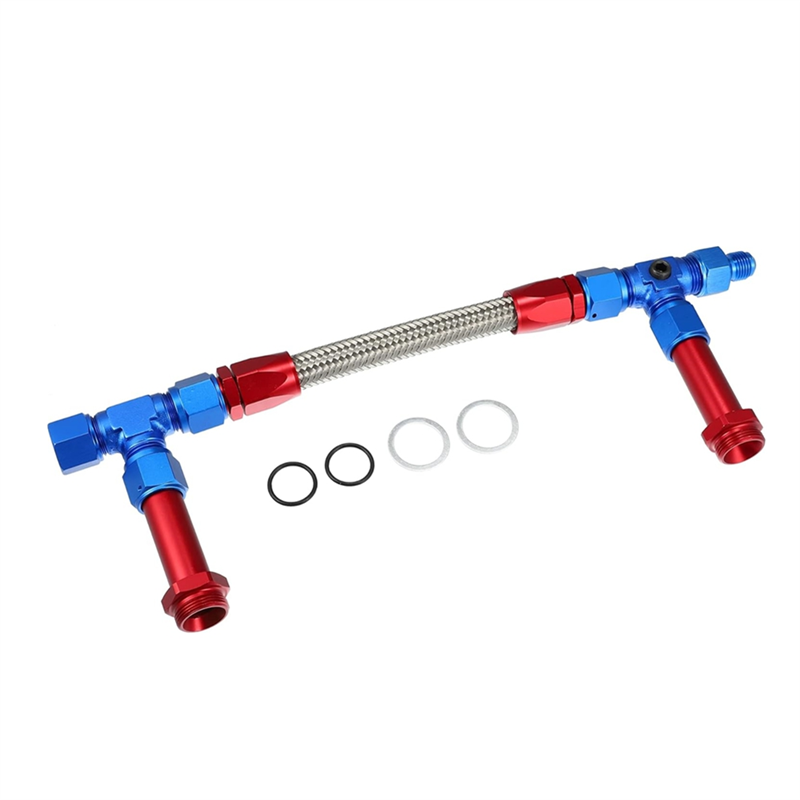 8AN Dual Feed Fuel Line To 7/8 - Braided Line のレビューと価格