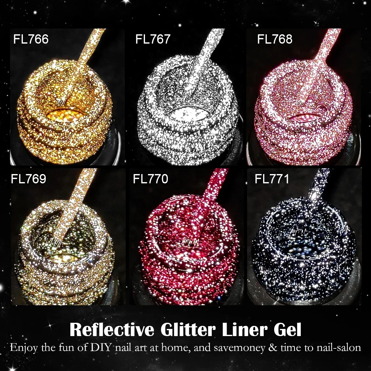 7/9/10/13pcs Gold Silver Refle - Copolymer Line のレビューと価格