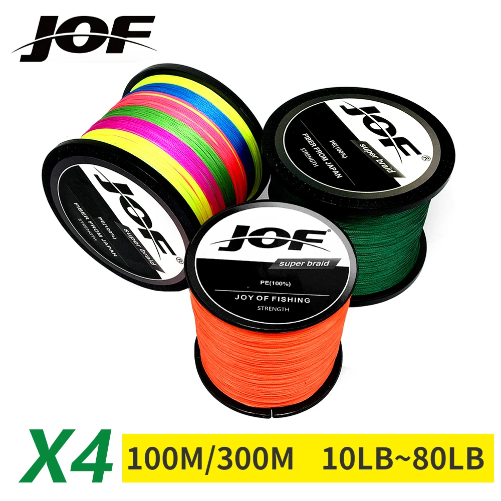JOF x4 Braided PE Fishing Line - Copolymer Line のレビューと価格