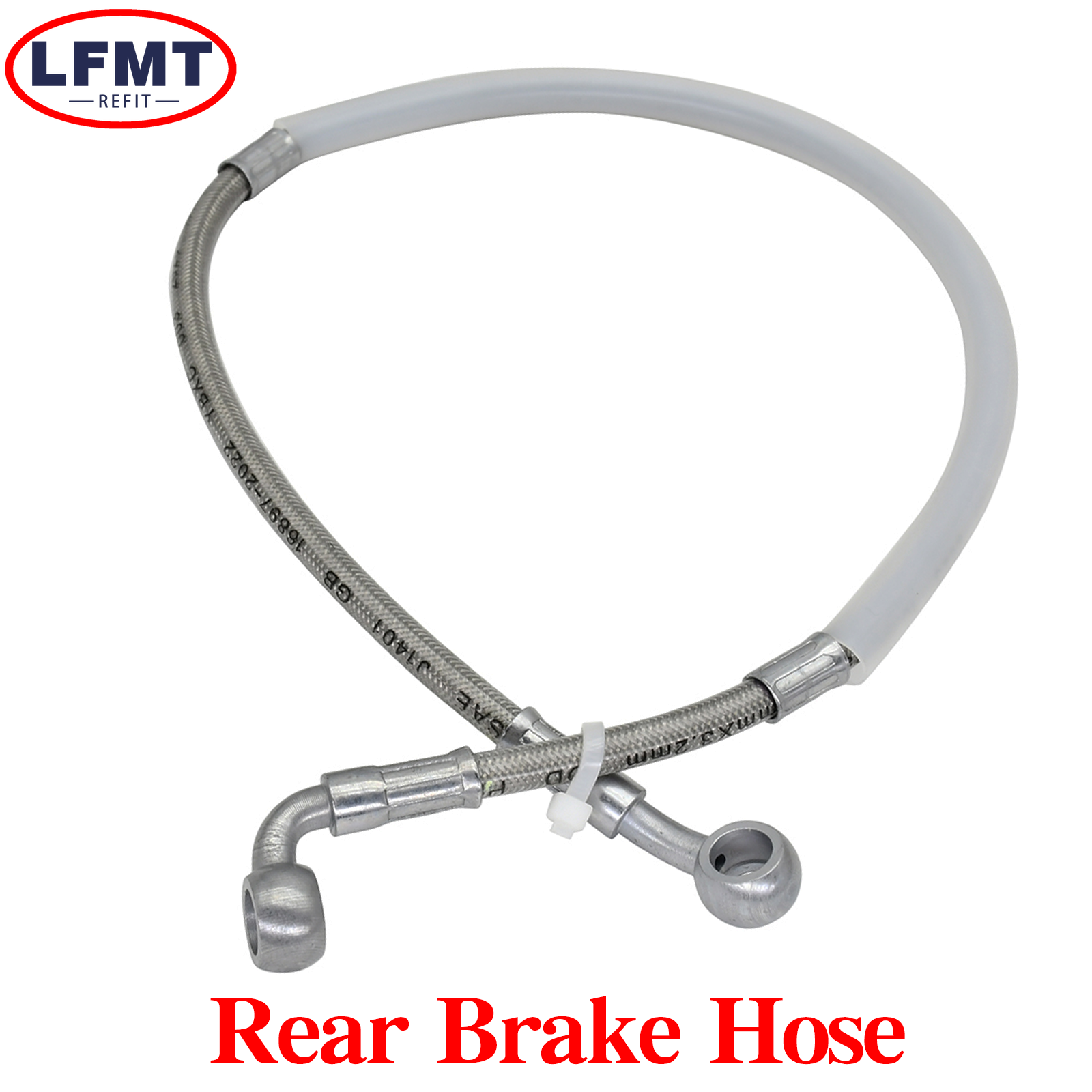 Motorcycle Rear Brake Oil Hose - Braided Line のレビューと価格