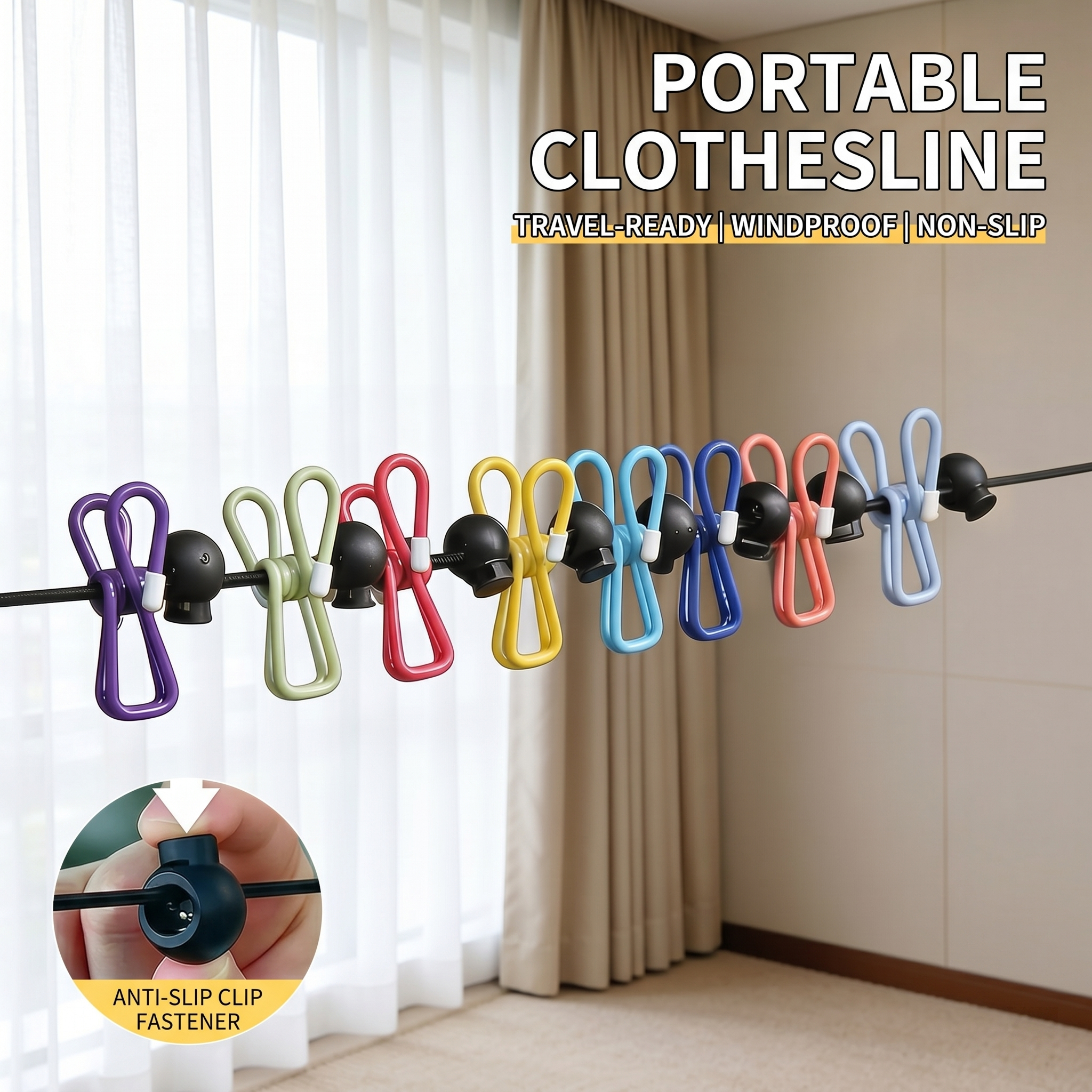 Travel Clothesline Clothes Lin - Tippet Line のレビューと価格