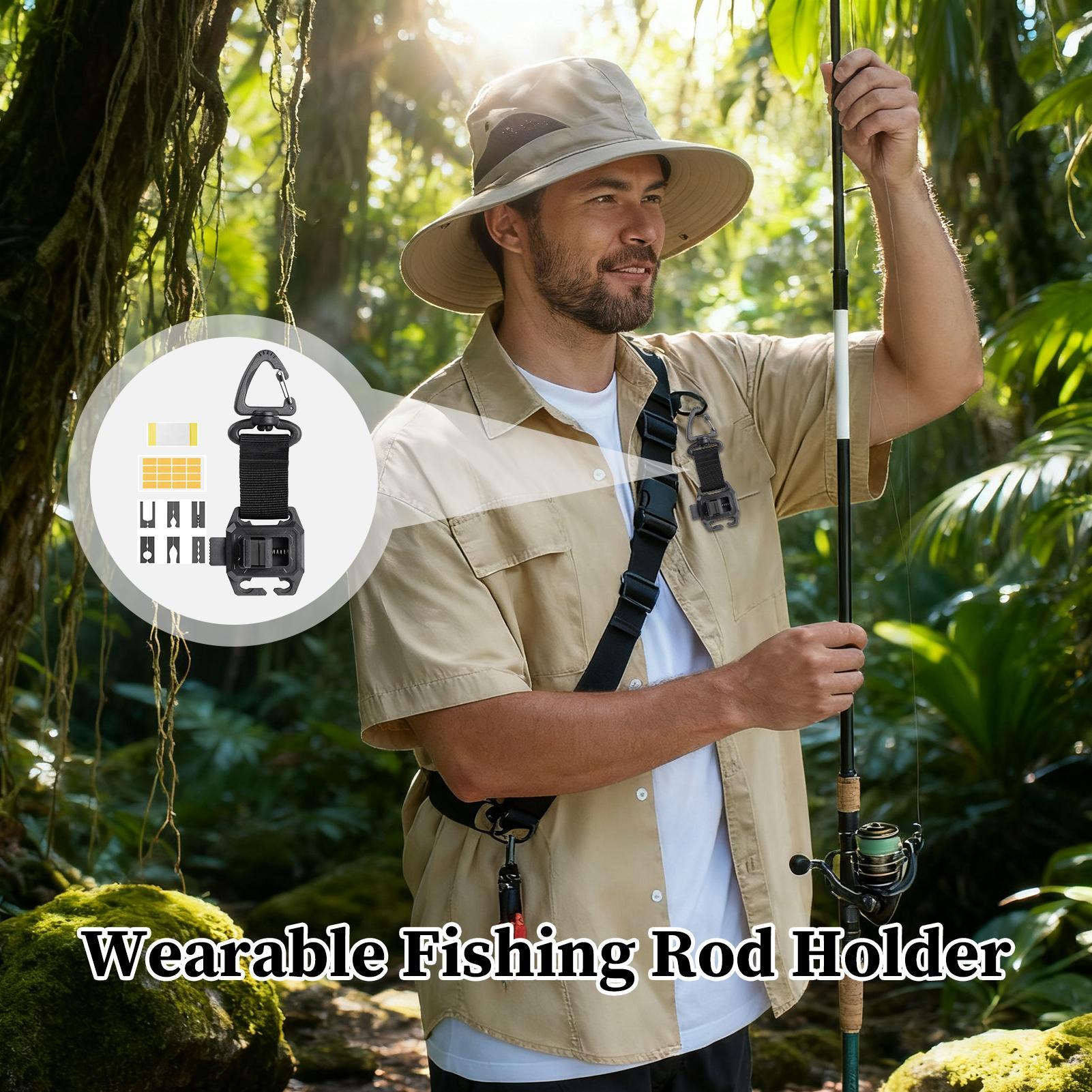 Wearable Fishing Rod Clips Hol - Saltwater Line のレビューと価格