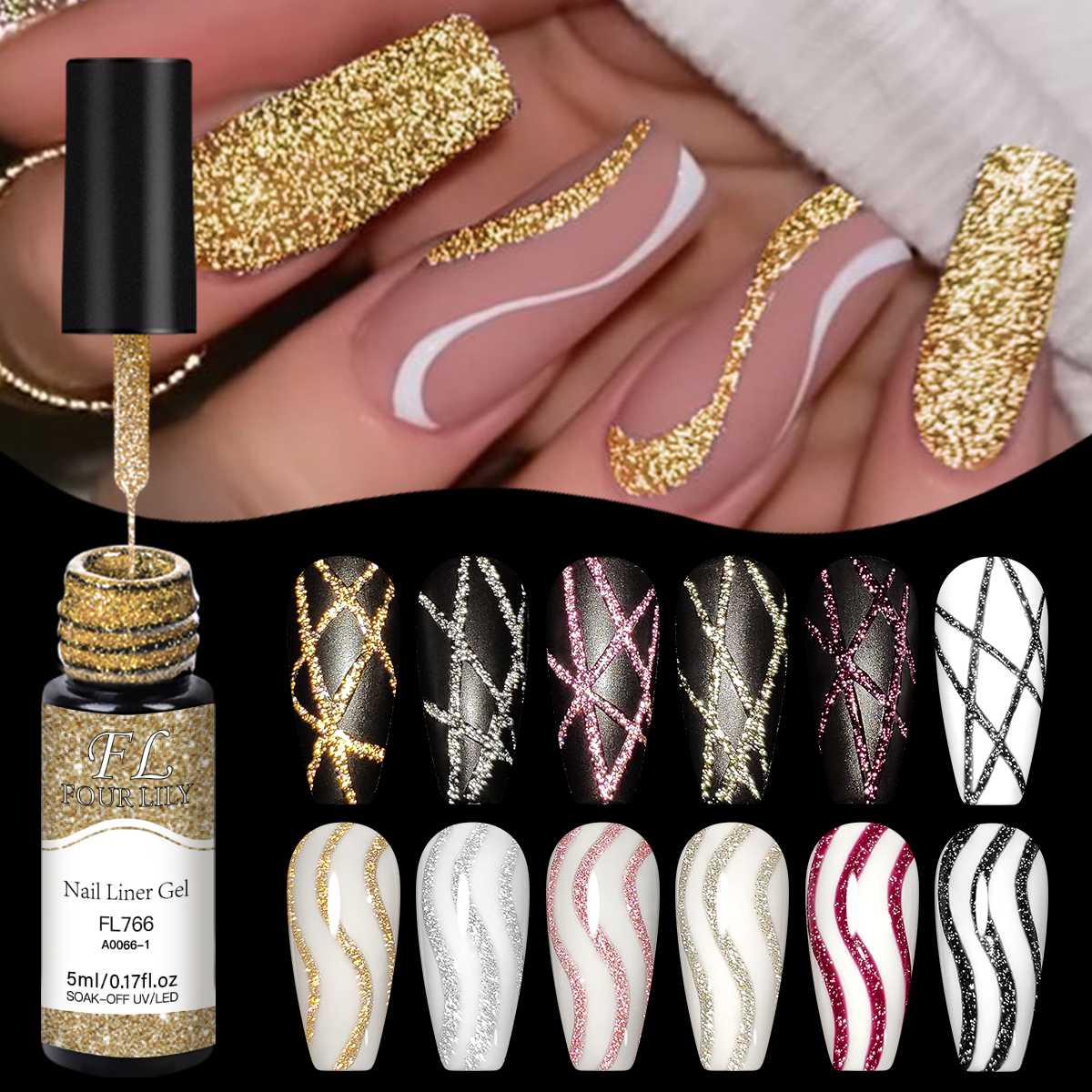 Gold Silver Reflective Glitter - Copolymer Line のレビューと価格