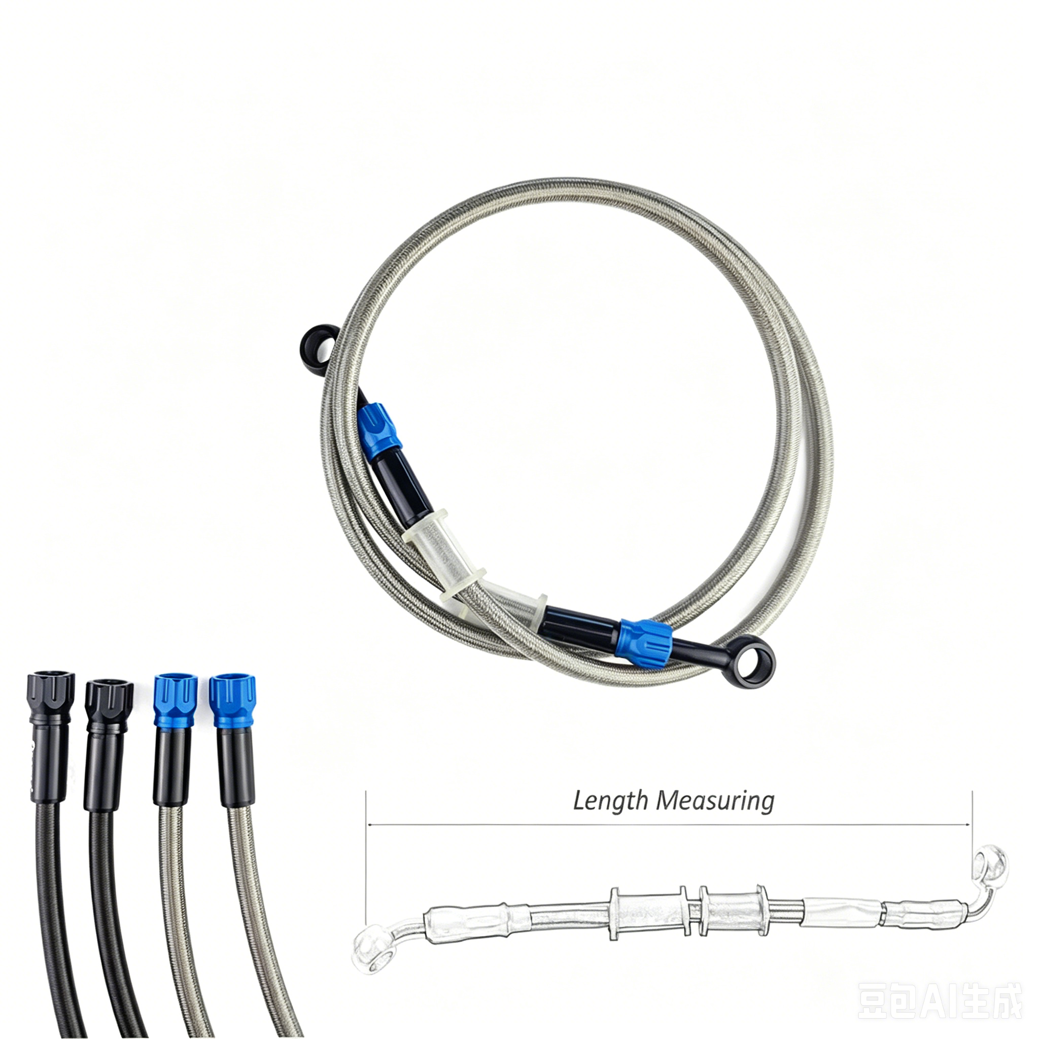 Motorcycle Brake Hose AN3 Brai - Braided Line のレビューと価格
