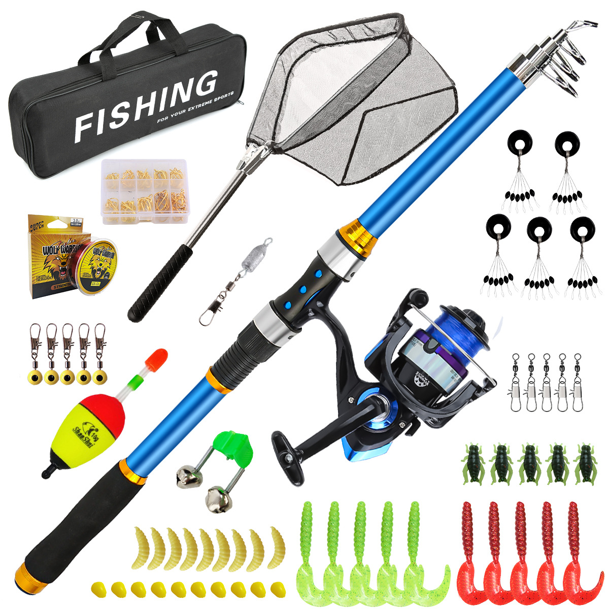 2.1-3.6M Telescopic Glass Fibe - Freshwater Line のレビューと価格