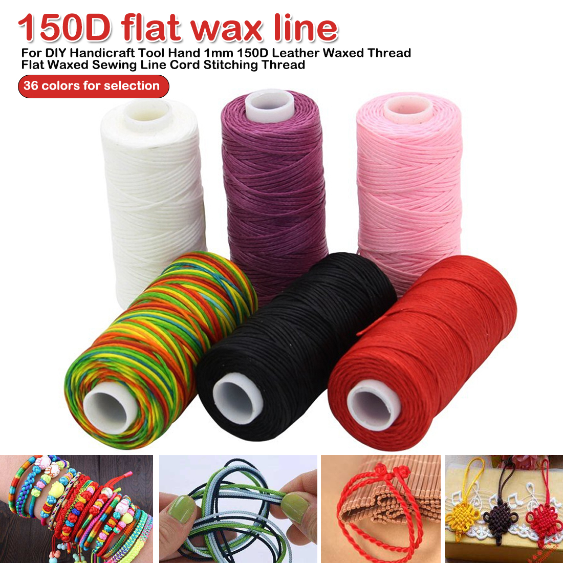 1mm 150D Leather Waxed Thread  - Copolymer Line のレビューと価格
