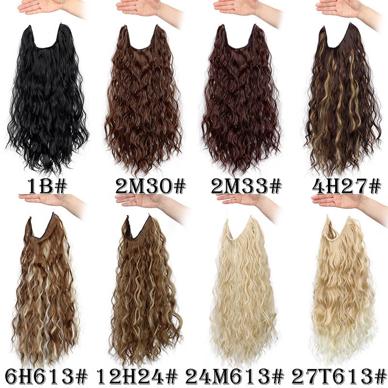 18Inch Synthetic Long Wavy Cul - Monofilament Line のレビューと価格