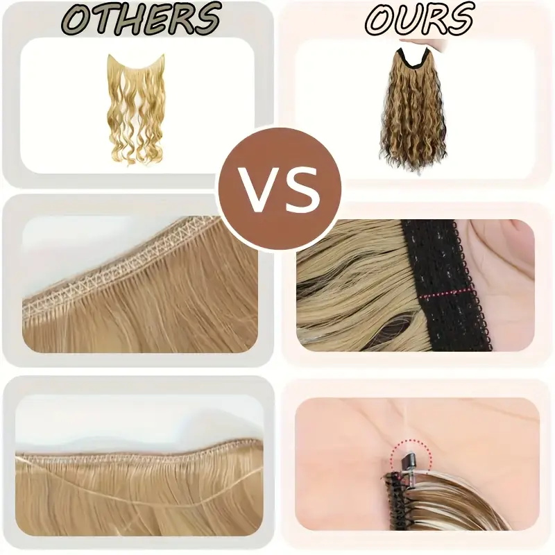 18Inch Synthetic Long Wavy Cul - Monofilament Line のレビューと価格