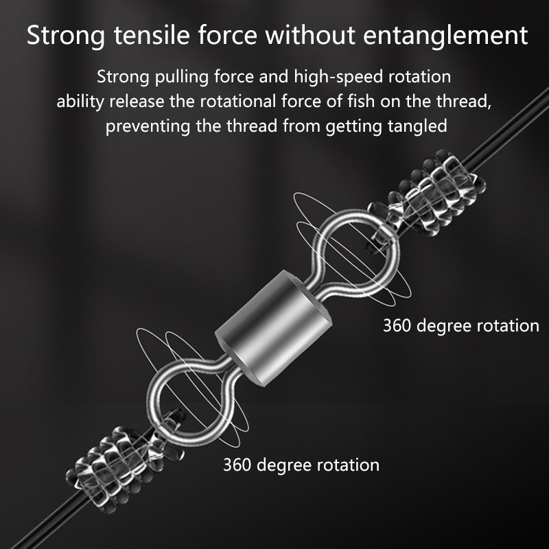 ★▲100Pcs Fishing Swivels Stain - Monofilament Line のレビューと価格