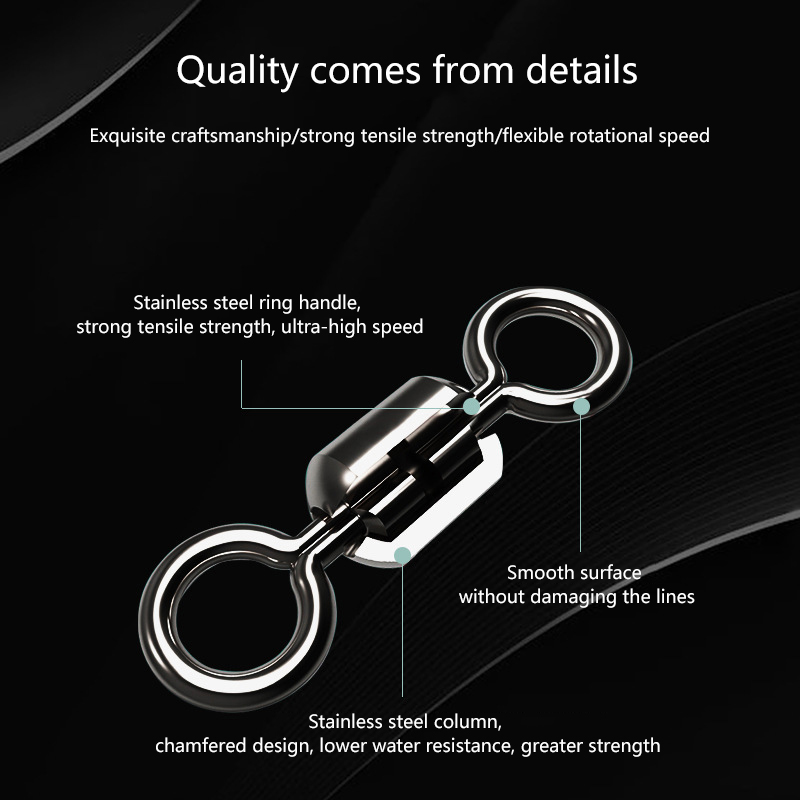 ★▲100Pcs Fishing Swivels Stain - Monofilament Line のレビューと価格