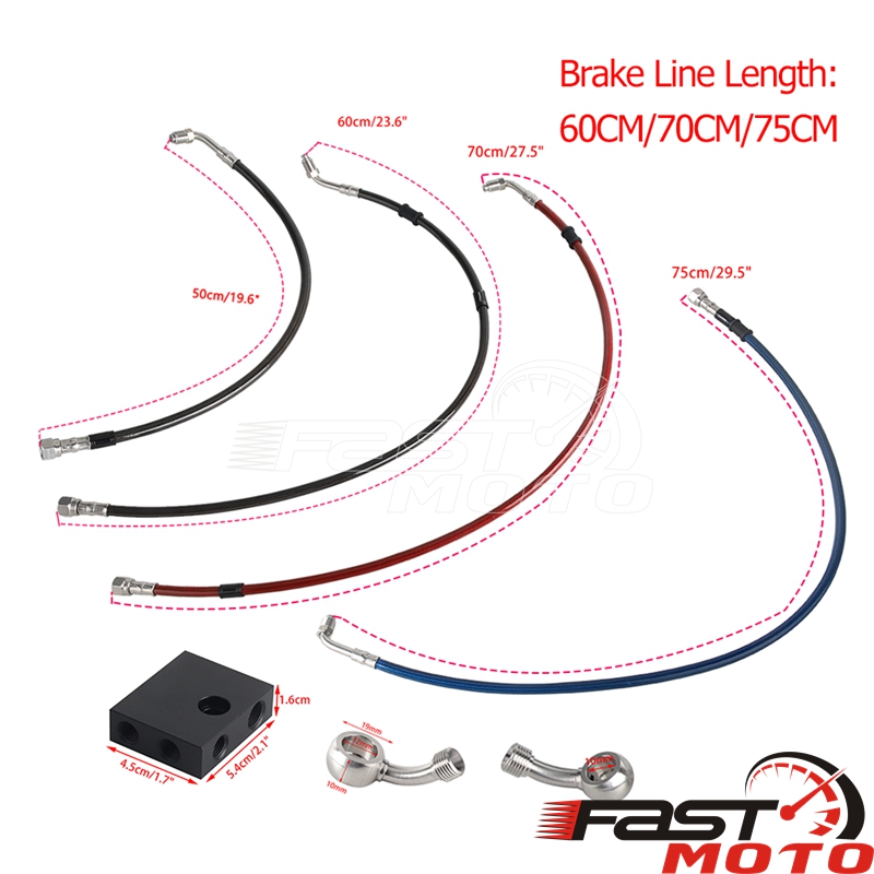 Motorcycle Brake Line Kit ABS  - Braided Line のレビューと価格