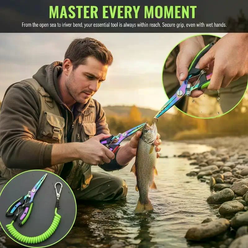 Fishing Pliers Colored Titaniu - Freshwater Line のレビューと価格