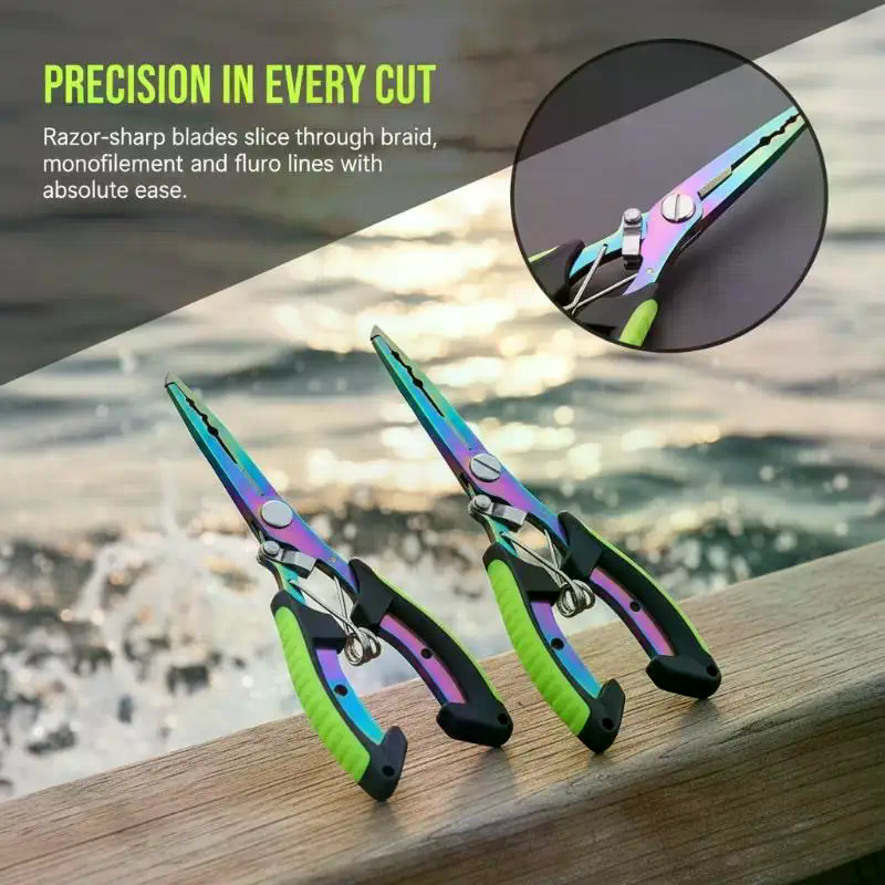 Fishing Pliers Colored Titaniu - Freshwater Line のレビューと価格