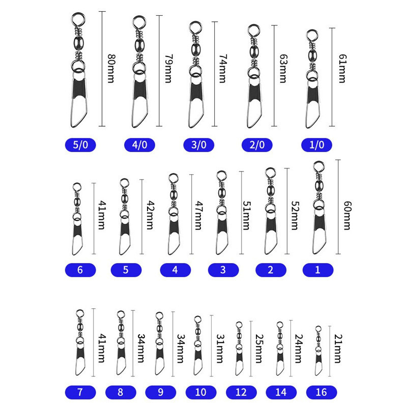 100Pcs Fishing Barrel Swivel C - Saltwater Line のレビューと価格