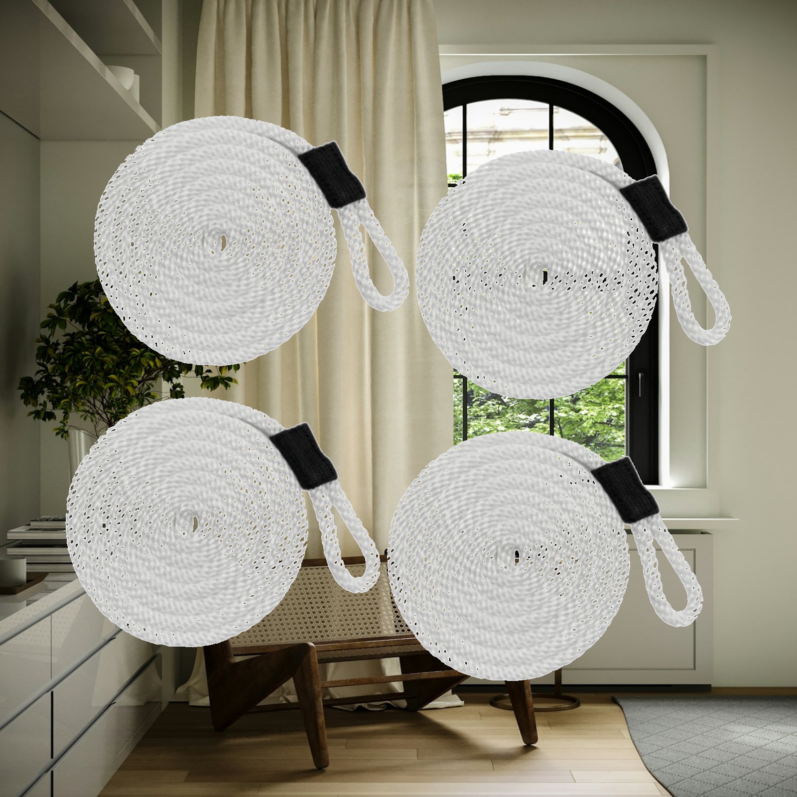 4 Pieces Docklines Mooring Rop - Braided Line のレビューと価格