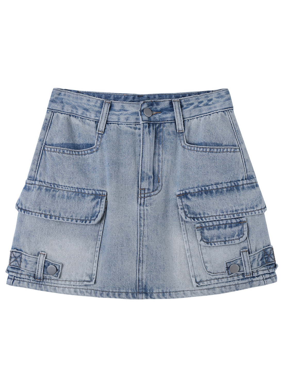 Women High Waist Cargo Denim M - Fly Line のレビューと価格